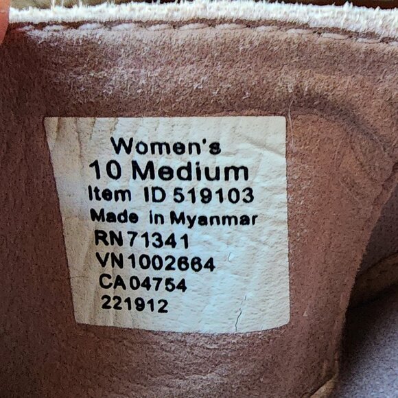 L.L. Bean Tan Suede Flip Flop Thong Sandals Size 10 - Picture 12 of 15